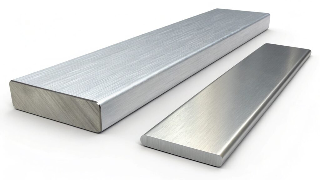 comparison of aluminum plate and aluminum bar